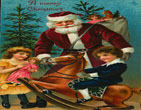 Santa claus vintage 75